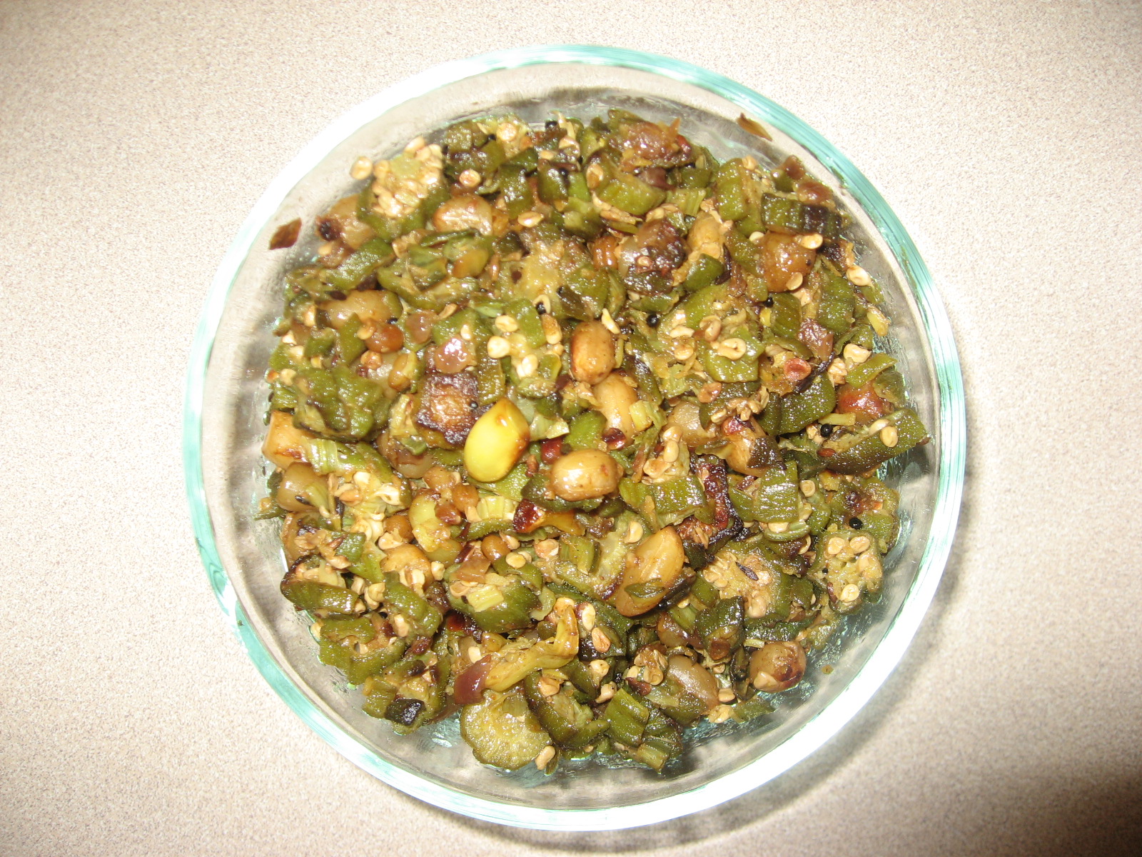 Bindi Fry with Groundnuts Bindi Fry with Groundnuts picture
